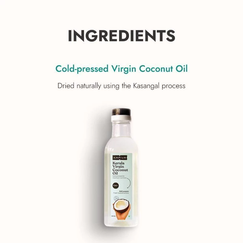 Kapiva Ayurveda Virgin Coconut Cold Pressed Oil, 500 ml-4.webp